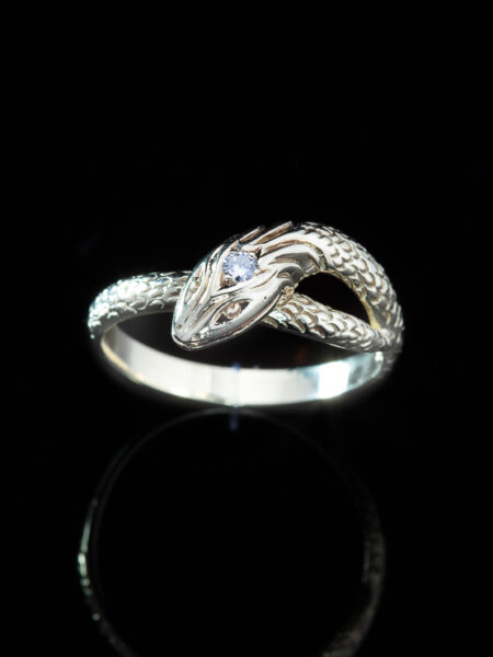 Art Deco Diamond Snake Ring