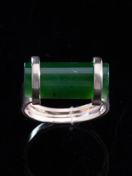 Art Deco Jade and Gold Ring